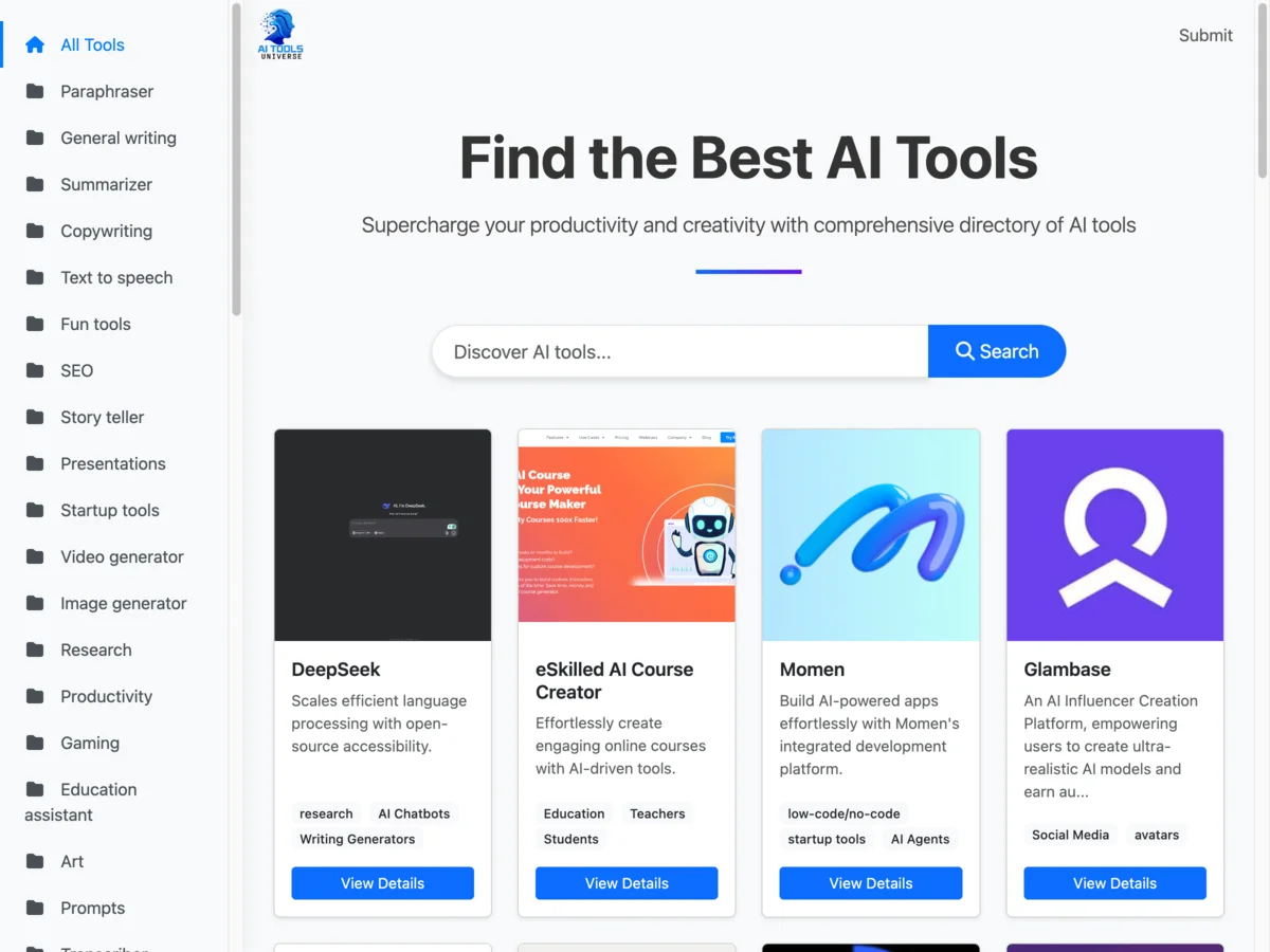 AI Tools Universe