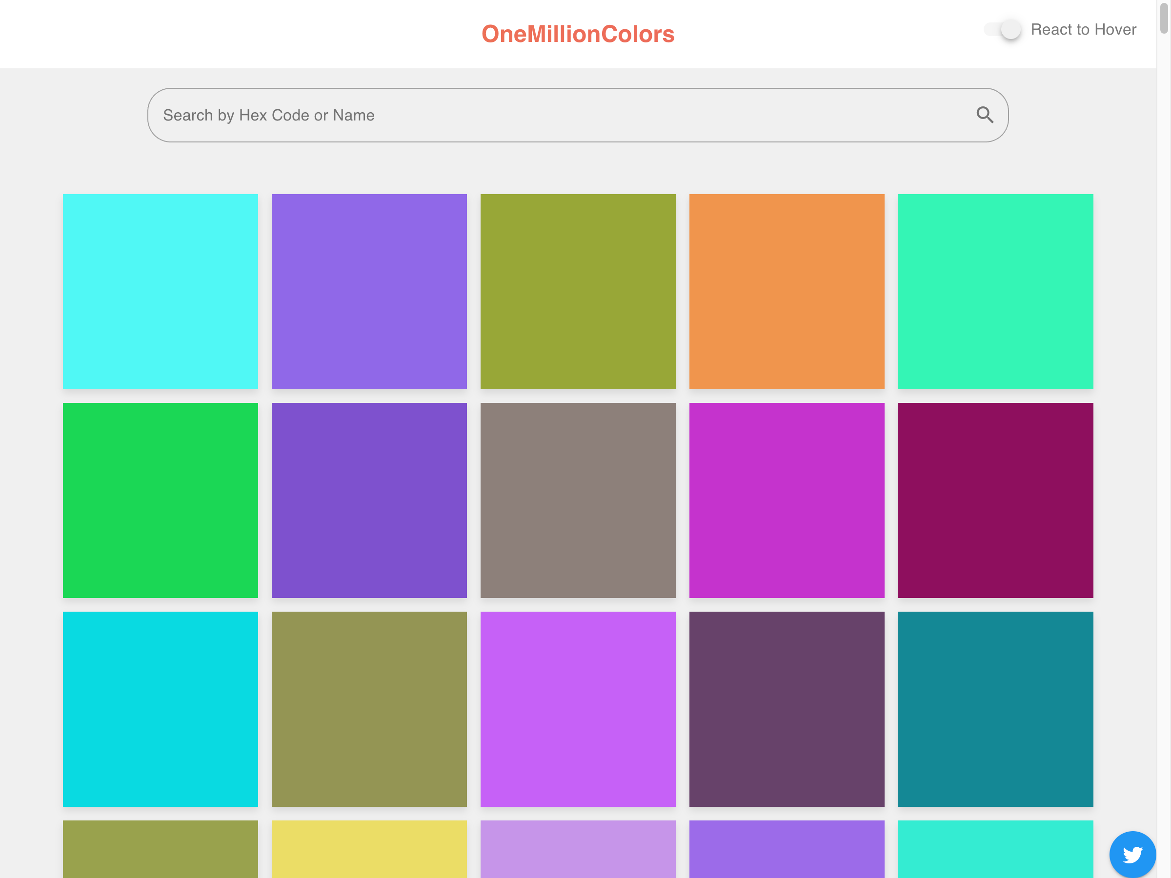 One Million Colors Screenshot